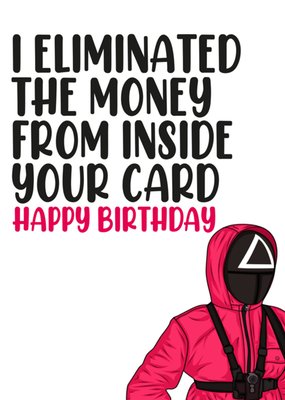 Popular Fictional TV Game Show Funny No Money Inside Birthday Card