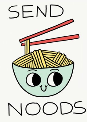 Jolly Awesome Send Noods Humour Birthday Card