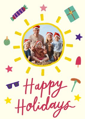 Happy Holidays Photo Upload Christmas Card