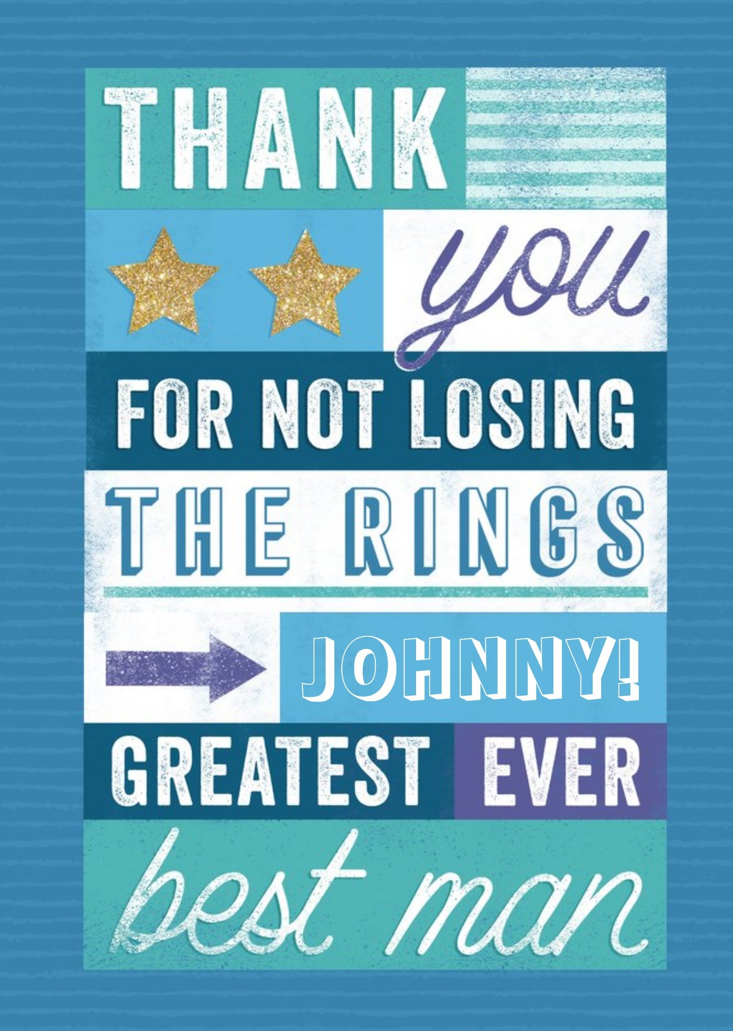 Moonpig Greatest Ever Best Man Thank You Card