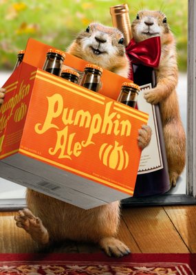 Pumpkin Ale Happy Thanksgiving Card