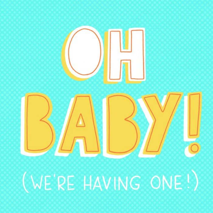 Oh Baby Funny New Baby announcement Card