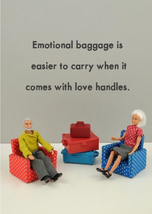 Funny Dolls Emotional Baggage Card