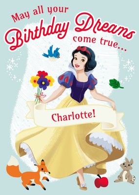 Disney Snow White Birthday Card