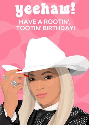 Yeehaw Have A Rootin' Tootin' Birthday Card