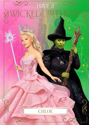 Wicked Glinda And Elphaba Have A Wicked Birthday Card