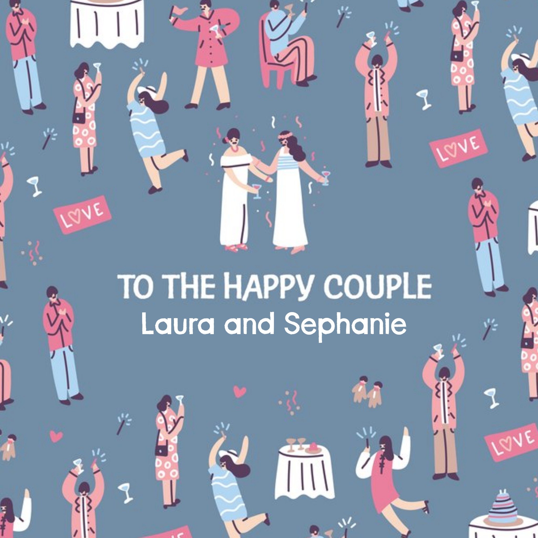 Moonpig Cute Mrs And Mrs To The Happy Couple Wedding Card