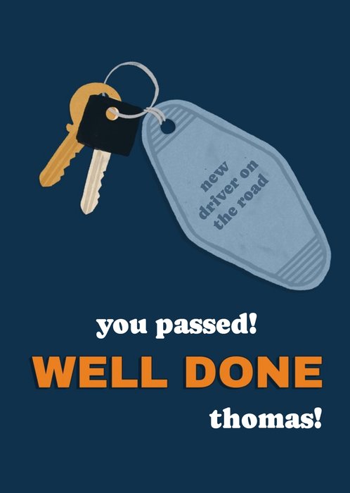 Illustration Of A Set Of Car Keys New Driver On The Road Congratulations Card