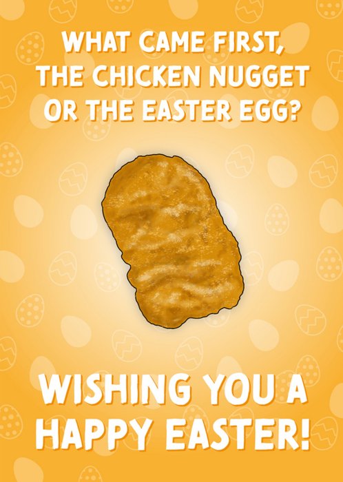 Silly What Came First Chicken Nugget Or Easter Egg Card