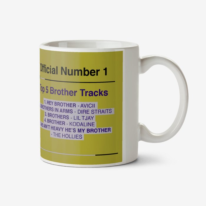 Official Charts Number 1 Top 5 Brother Tracks Photo Upload Mug