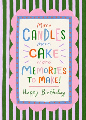 More Memories To Make Happy Birthday Card