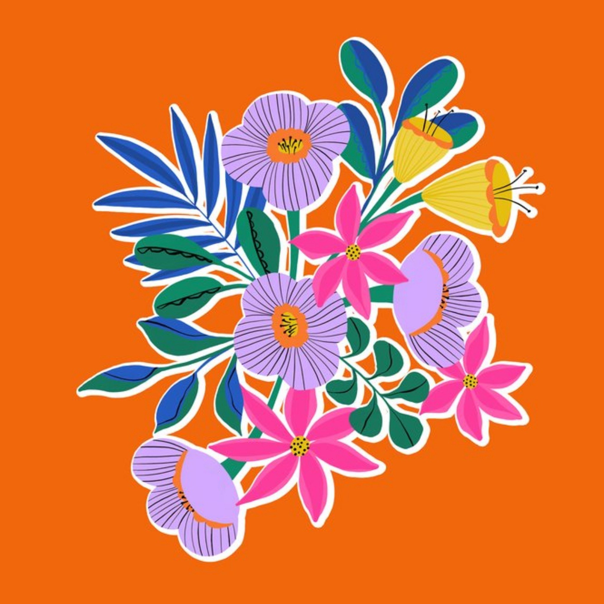 Moonpig Gabriel Neil Flowers Just A Note Card