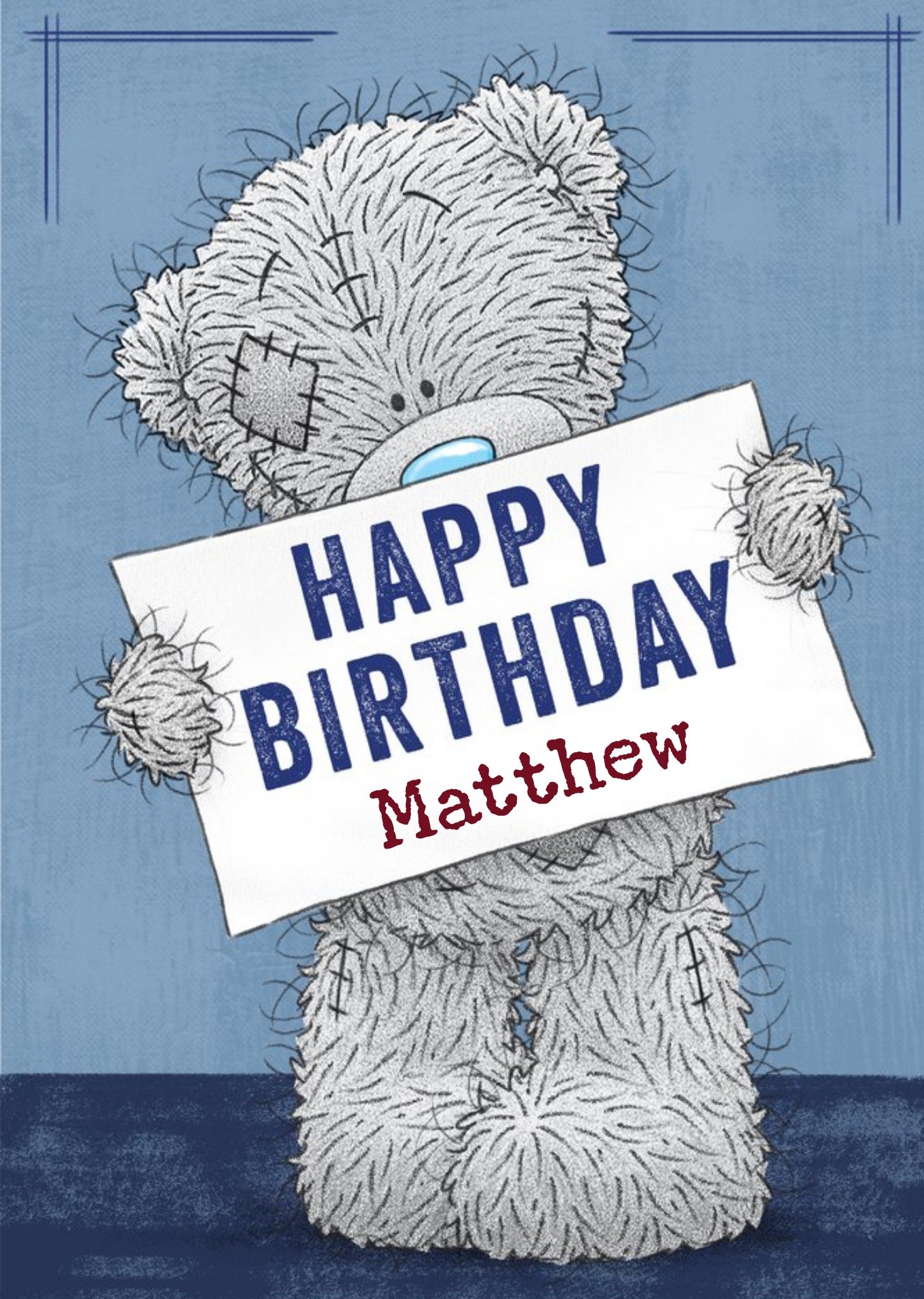 Me To You Tatty Teddy Card - Cute Happy Birthday