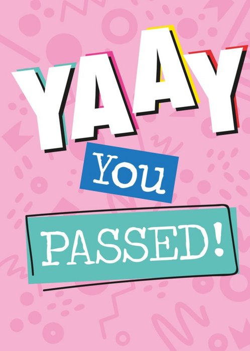 Papagrazi Bright Bold Passed Congratulations Card