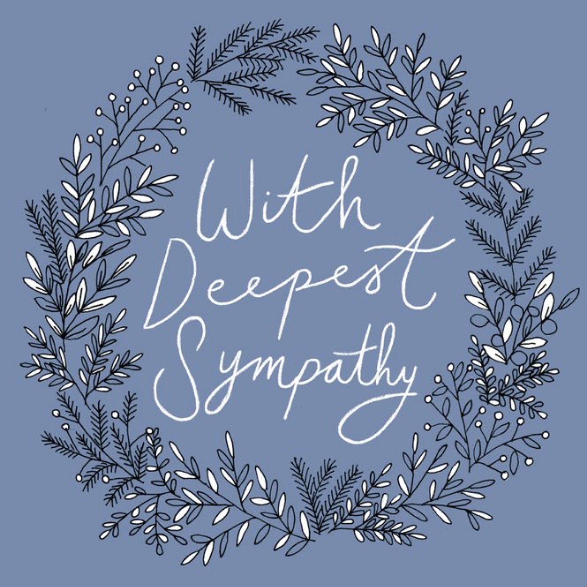 Moonpig Botany With Deepest Sympathy Card