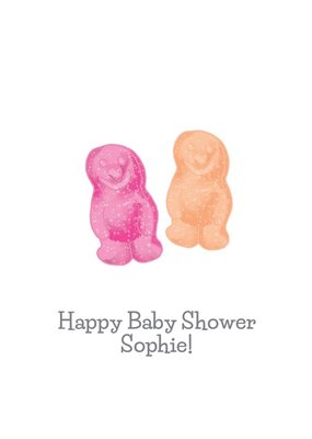 Jelly Baby Illustration Baby Shower Card