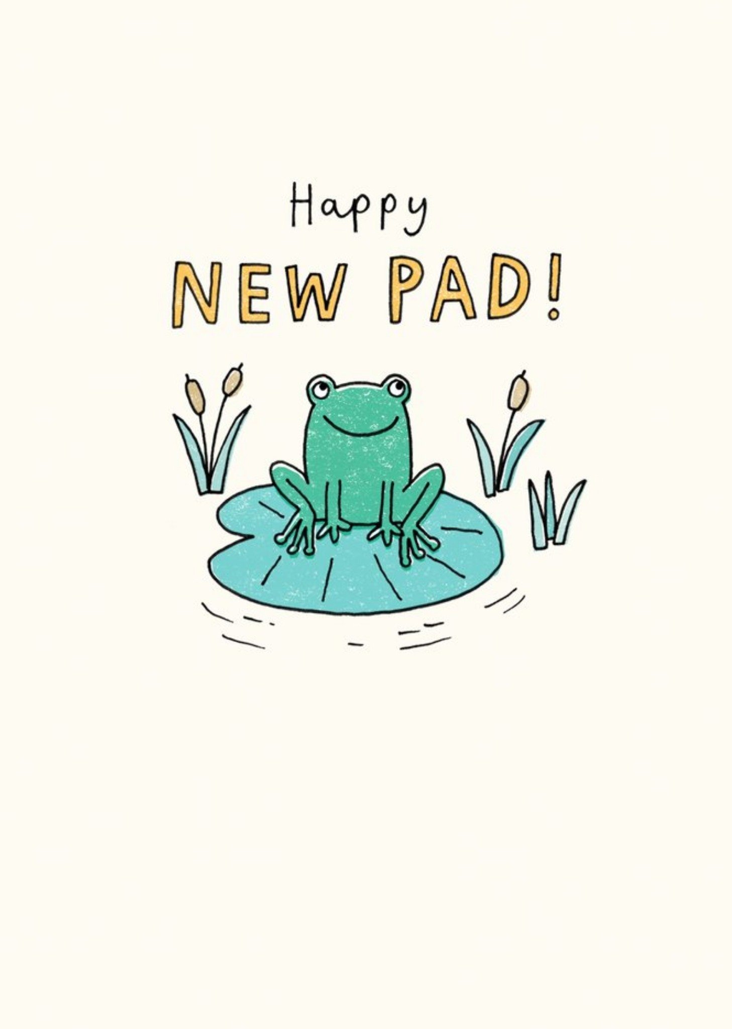 Moonpig Illustrated Frog Happy New Pad Card