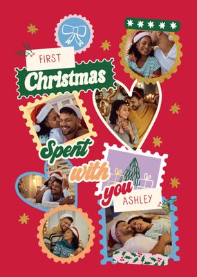 First Christmas Spent With You Photo Upload Card