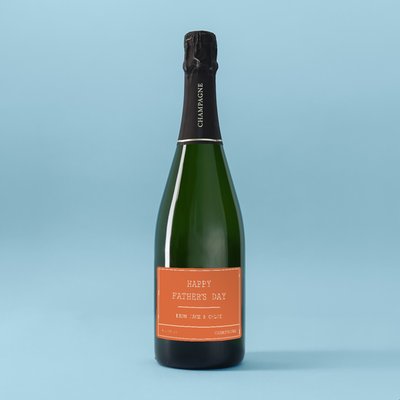 Personalised Virgin Wines Happy Father's Day Champagne 75cl