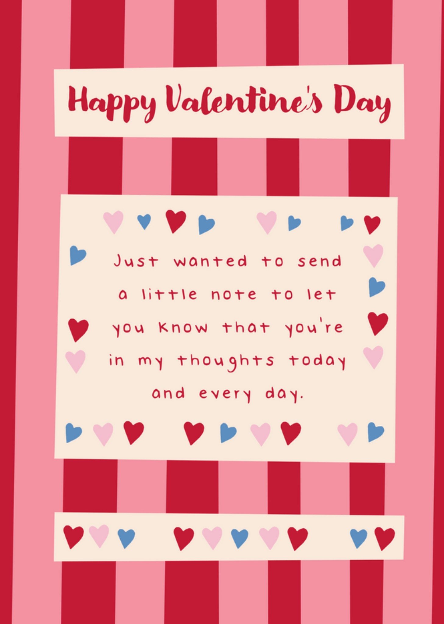 Moonpig Sweet Just Wanted To Send A Little Note Happy Valentine's Day Card Ecard