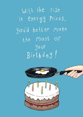 Rise of Energy Prices Funny Illustrated Card