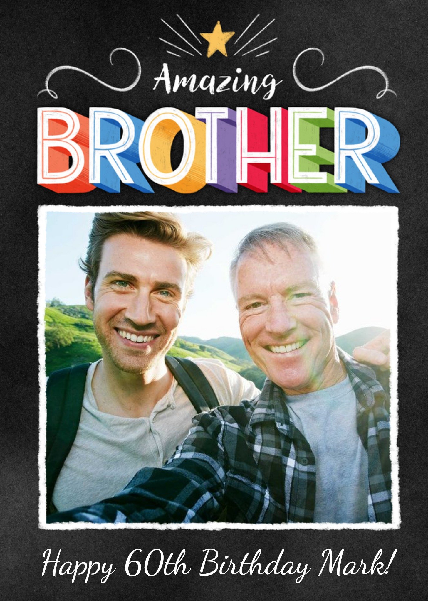 Moonpig Amazing Brother Photo Upload Birthday Card