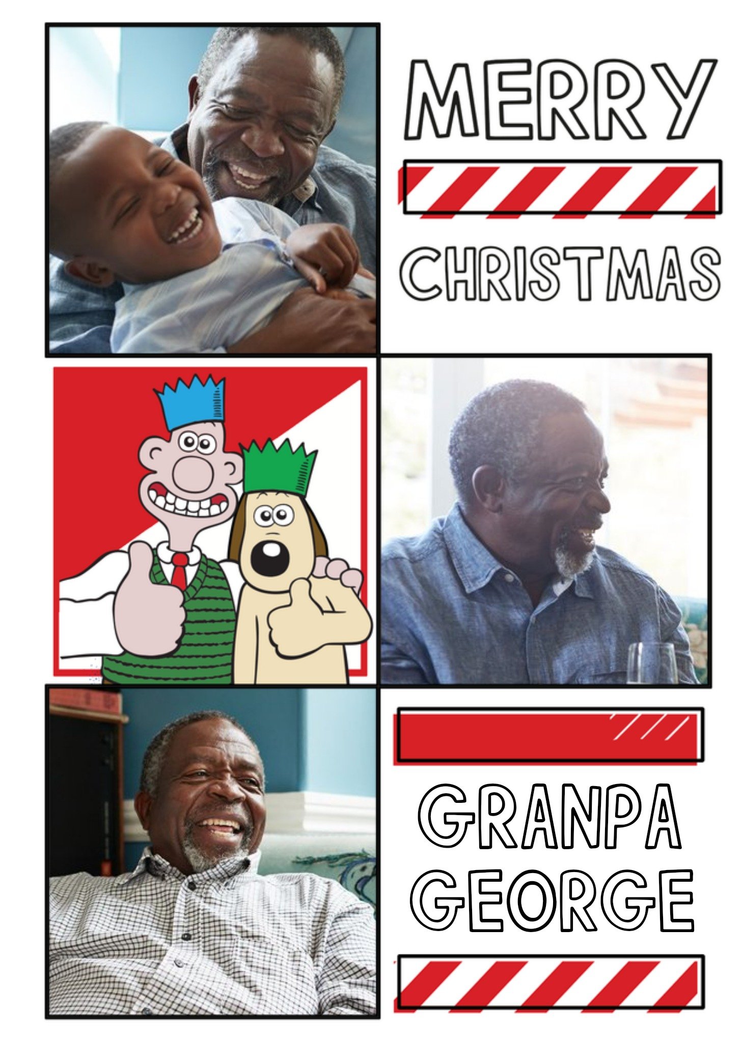 Moonpig Wallace And Gromit Photo Upload Christmas Card