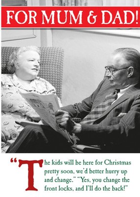 The Kids Will Be Here Soon Funny Retro Christmas Card