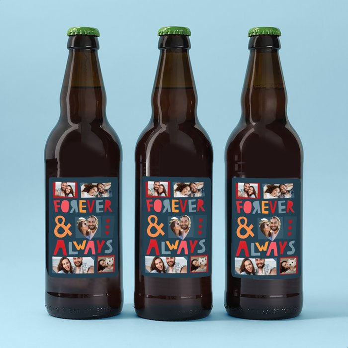 Personalised Forever and Always Beer Trio 3x500ml