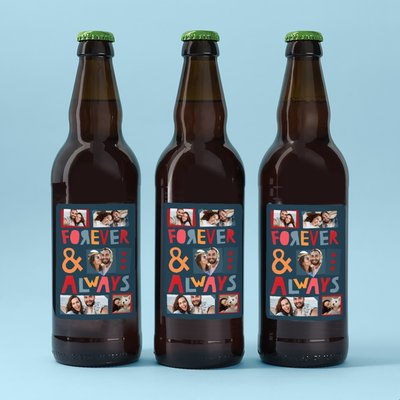Personalised Forever and Always Beer Trio 3x500ml