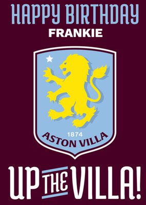Aston FC Up The Villa Birthday Card