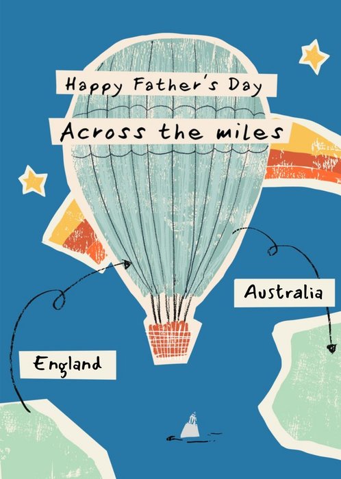 Across The Miles Father's Day Card