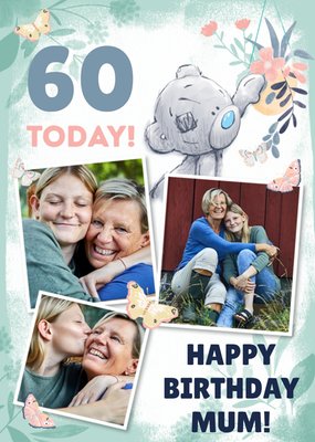 Tatty Teddy 60 Today Mum Birthday Photo Upload Card