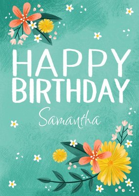 Pretty Birthday Floral Card