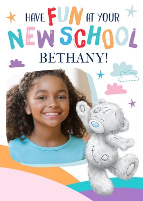 Tatty Teddy Fun New School Photo Upload Card