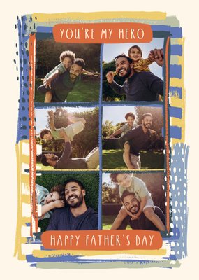 You're My Hero Photo Upload Father’s Day Card