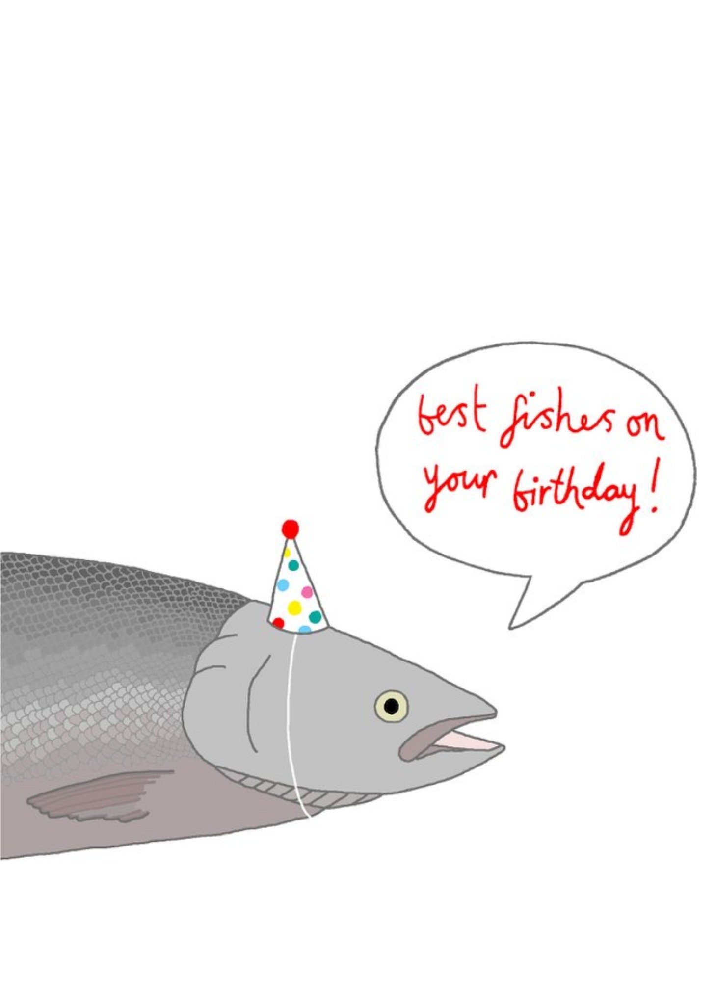 Moonpig Funny Fish Best Fishes On Your Birthay Card, Large