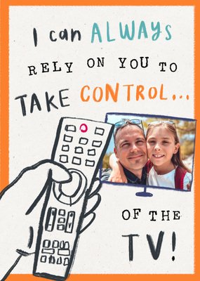 Take Control of the TV Illustrated Photo Upload Card