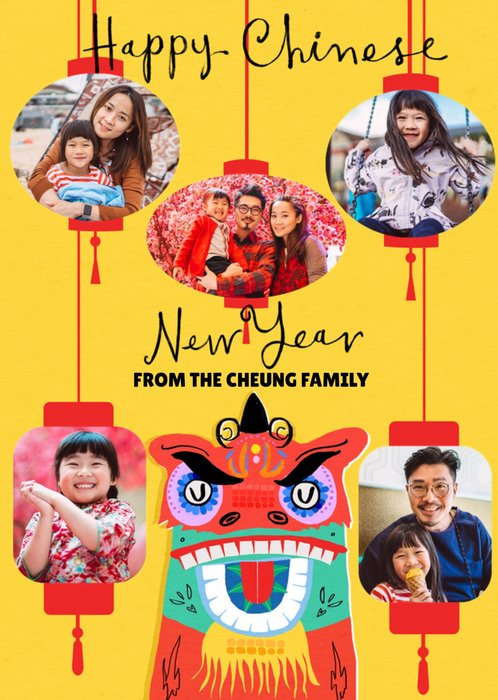 Happy Chinese New Year Photo Upload Card