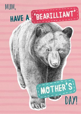 Mother's Day Card - Mum - bear