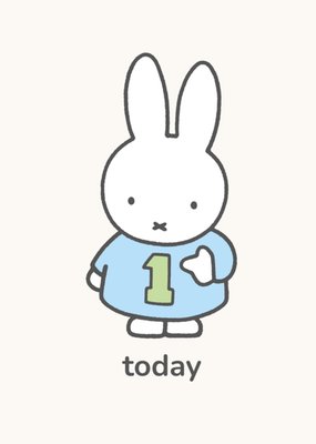 Miffy One Today Birthday Card