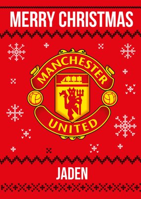 Manchester United Christmas Card