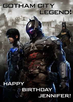 DC Batman Arkham Knight Gotham City Legend Birthday Card