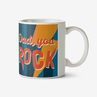 Paper Type Dad You Rock Photo Upload Mug