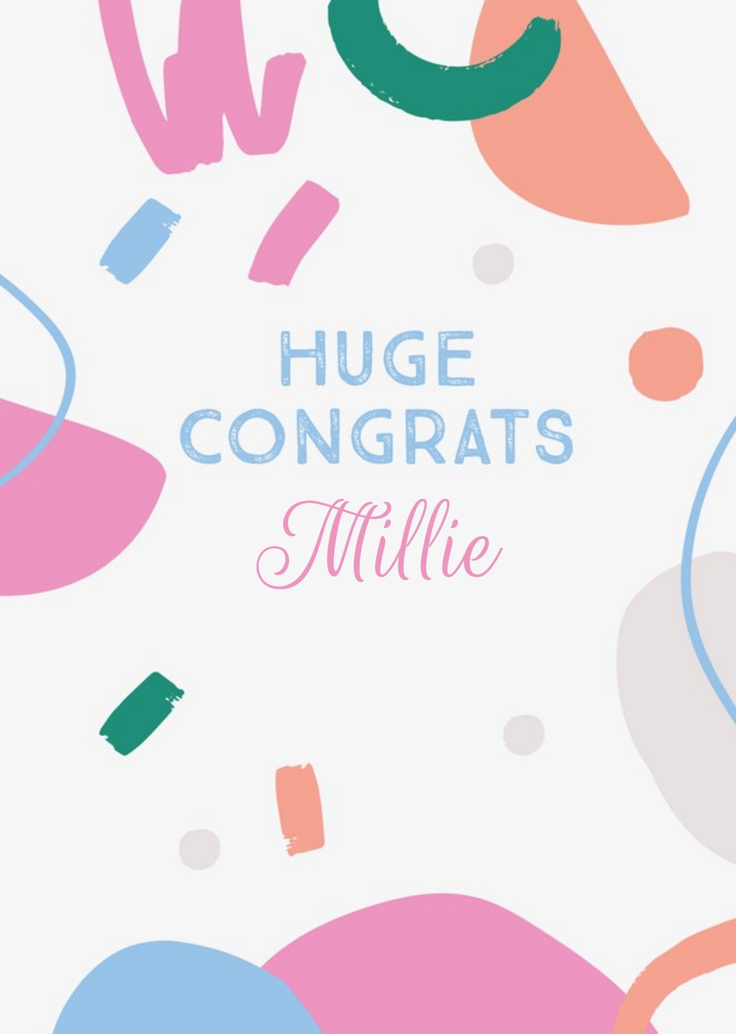 Moonpig Natalie Alex Designs Abstract Illustrated Congratulations Card