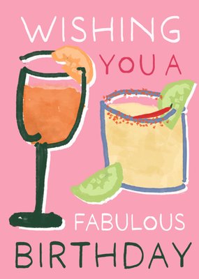 Spicy Margarita Cocktail Themed Birthday Card From The Studio Collection