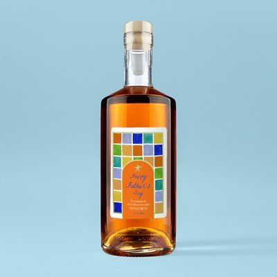 Personalised Happy Fathers Day Rum 70cl