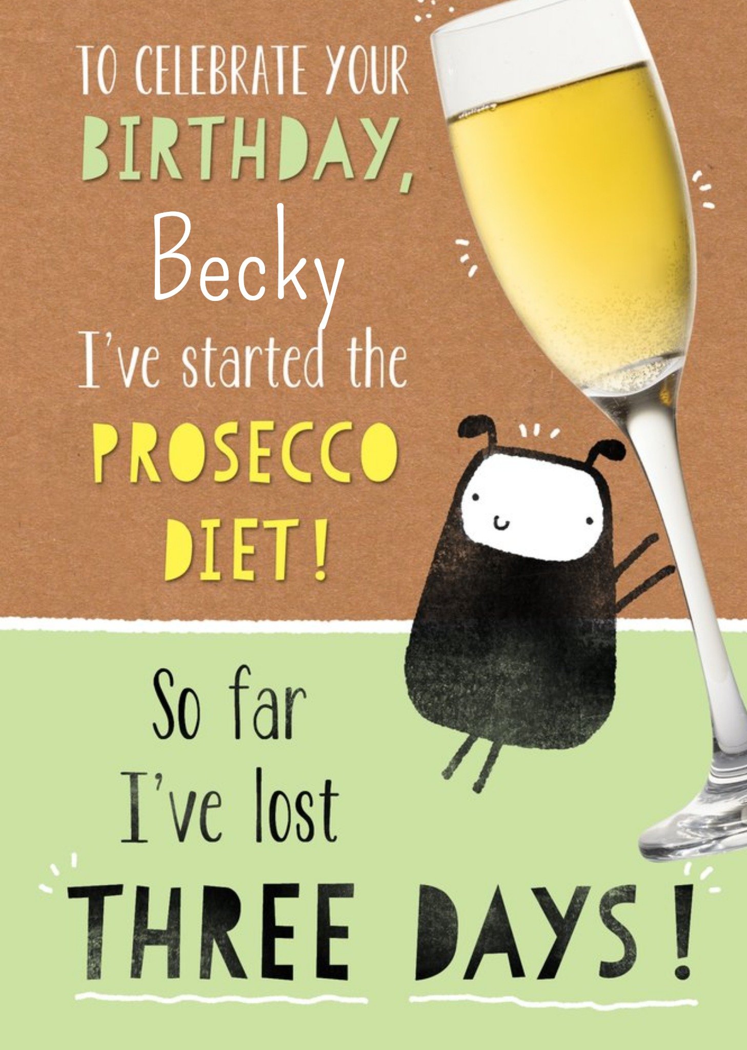 Moonpig Ive Started The Prosecco Diet Card