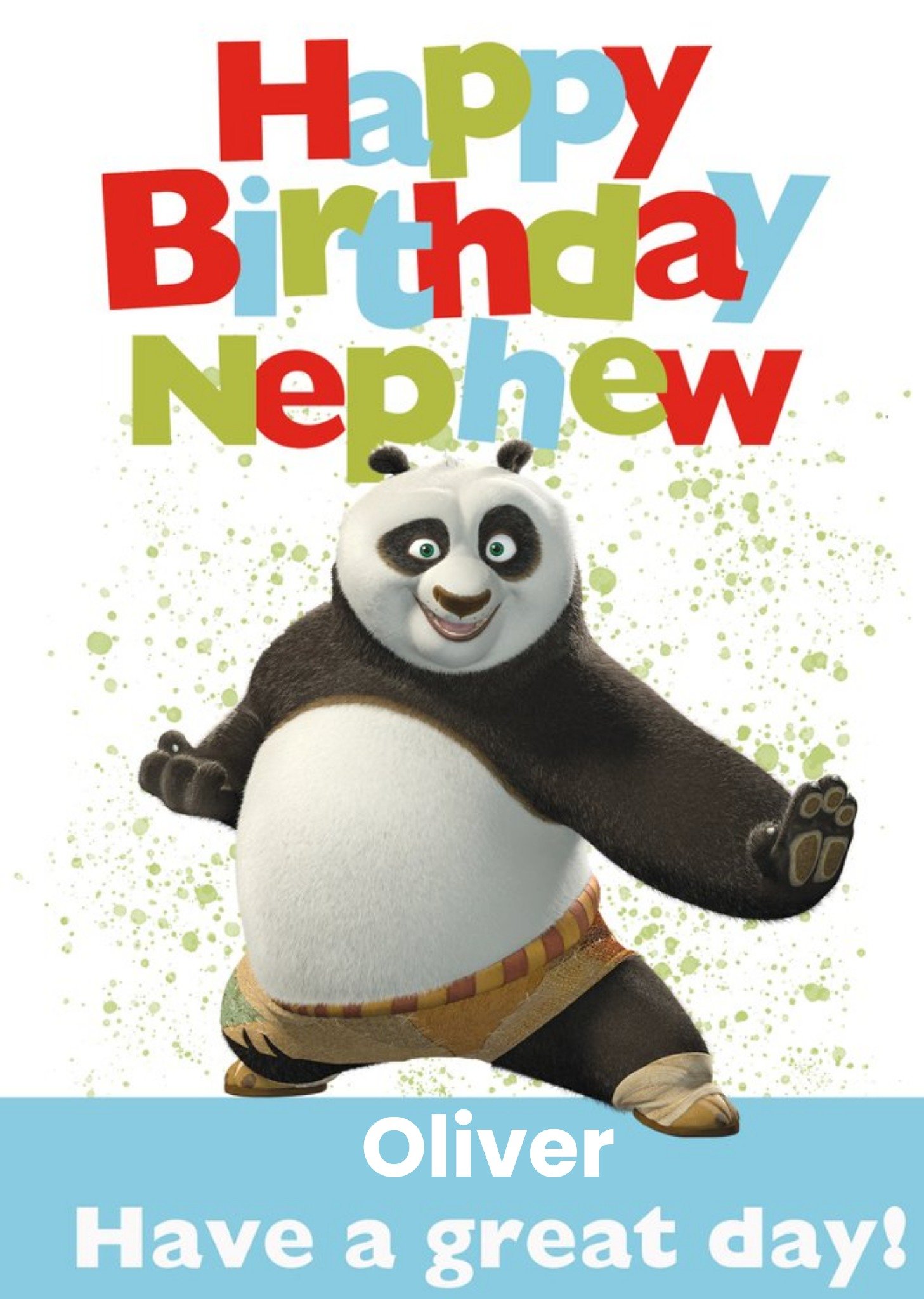 Moonpig Kung Fu Panda Nephew Birthday Card