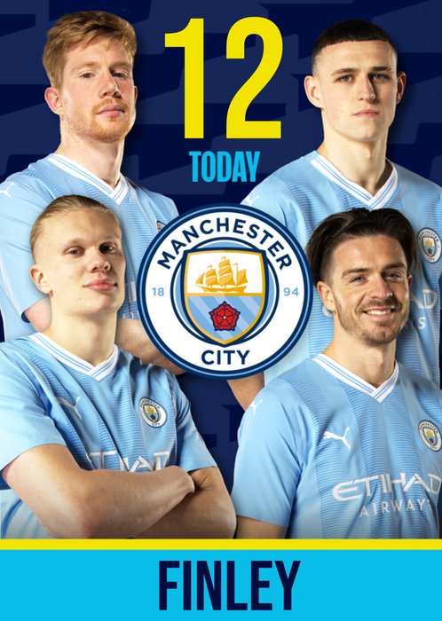 Manchester City Birthday Card